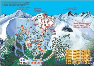 карта горнолыжного курорта Цахкадзор